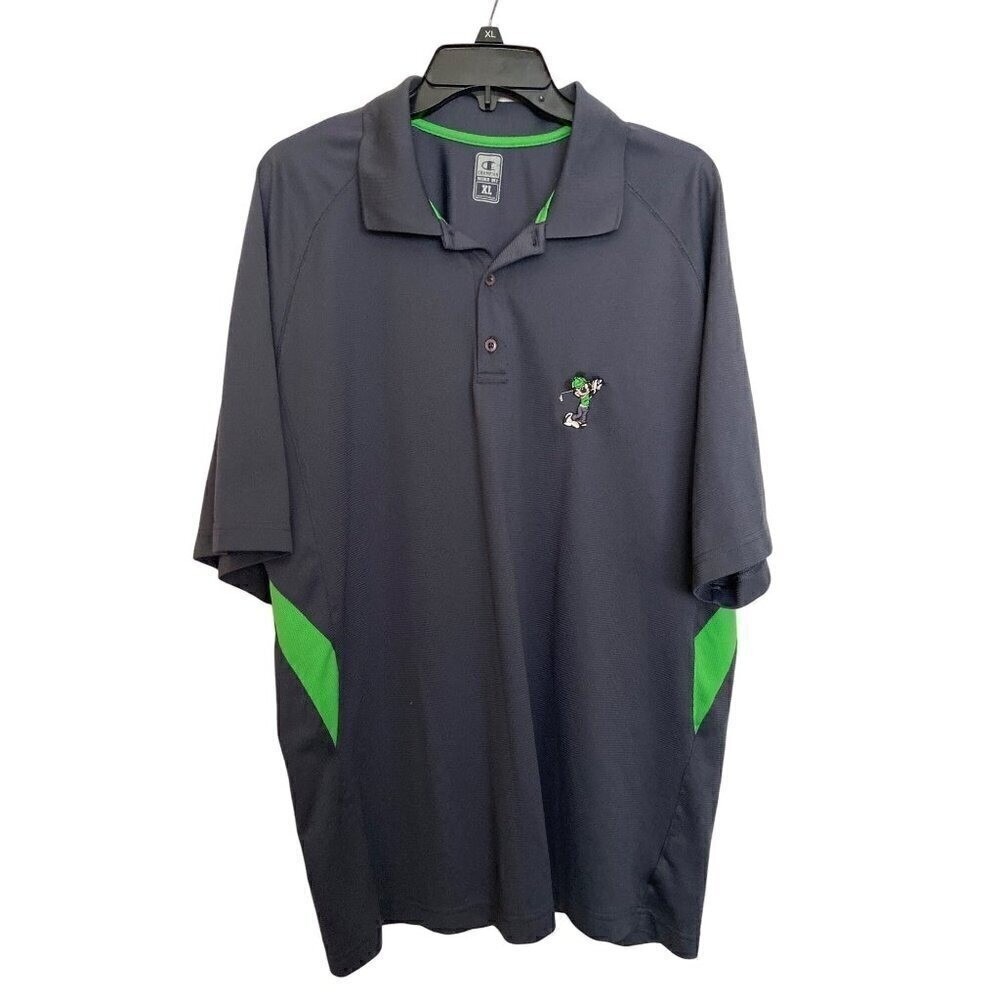 Champion Double Dry XL Mickey Mouse Golf Polo Shirt pit to pit 25" length 31"